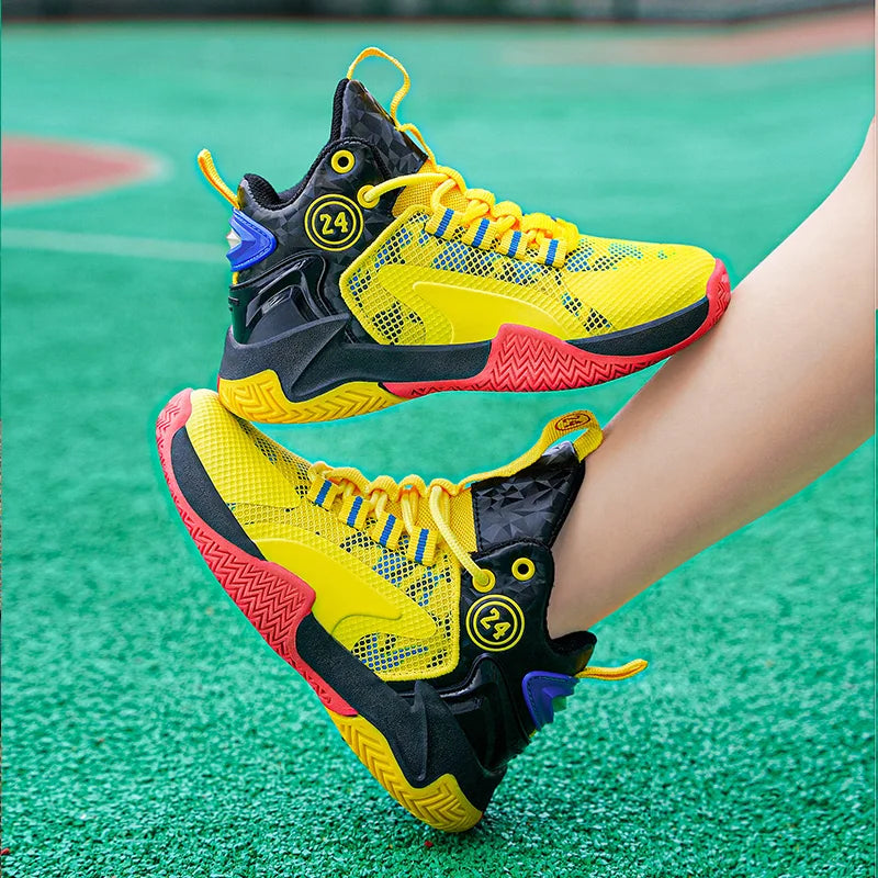 basketball shoes teenagers' mesh breathable sports shoes
