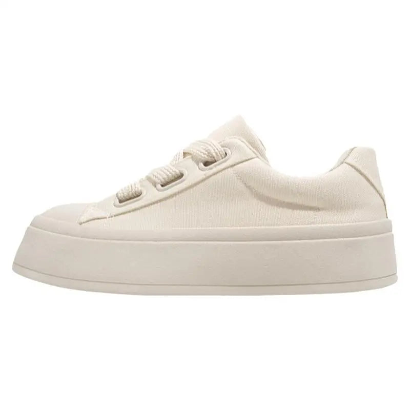White shoes for women,  summer new women's shoes, niche casual board shoes, versatile student canvas shoes, Instagram trendy
