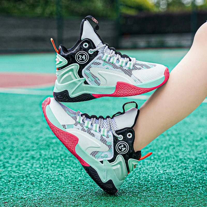 basketball shoes teenagers' mesh breathable sports shoes