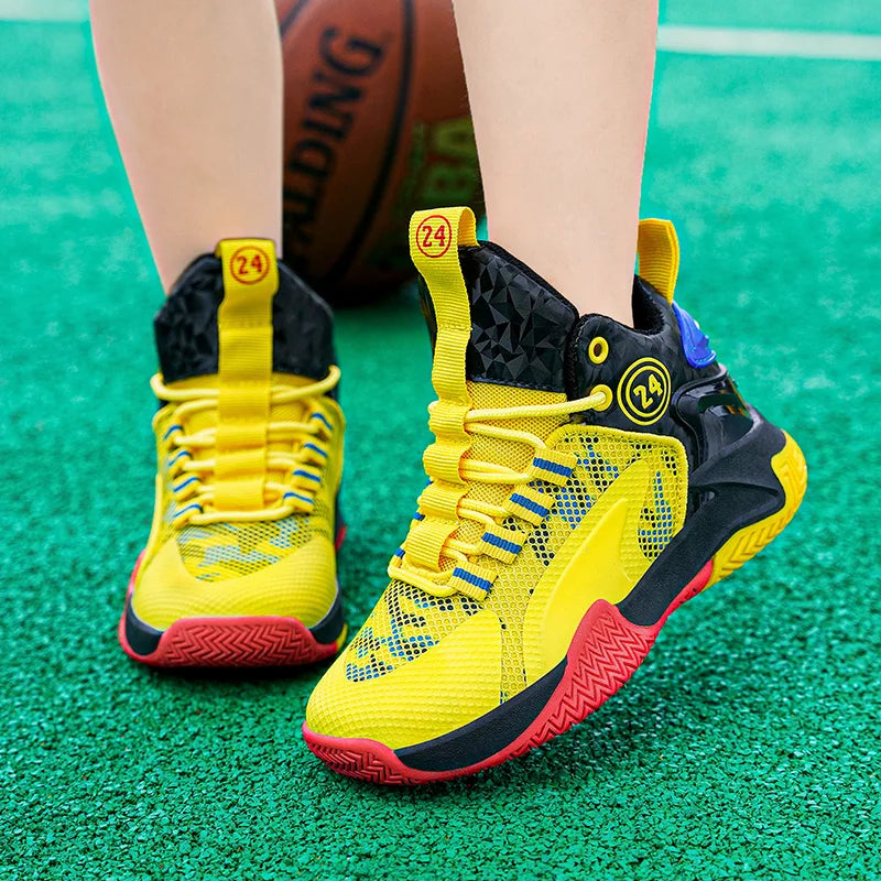 basketball shoes teenagers' mesh breathable sports shoes