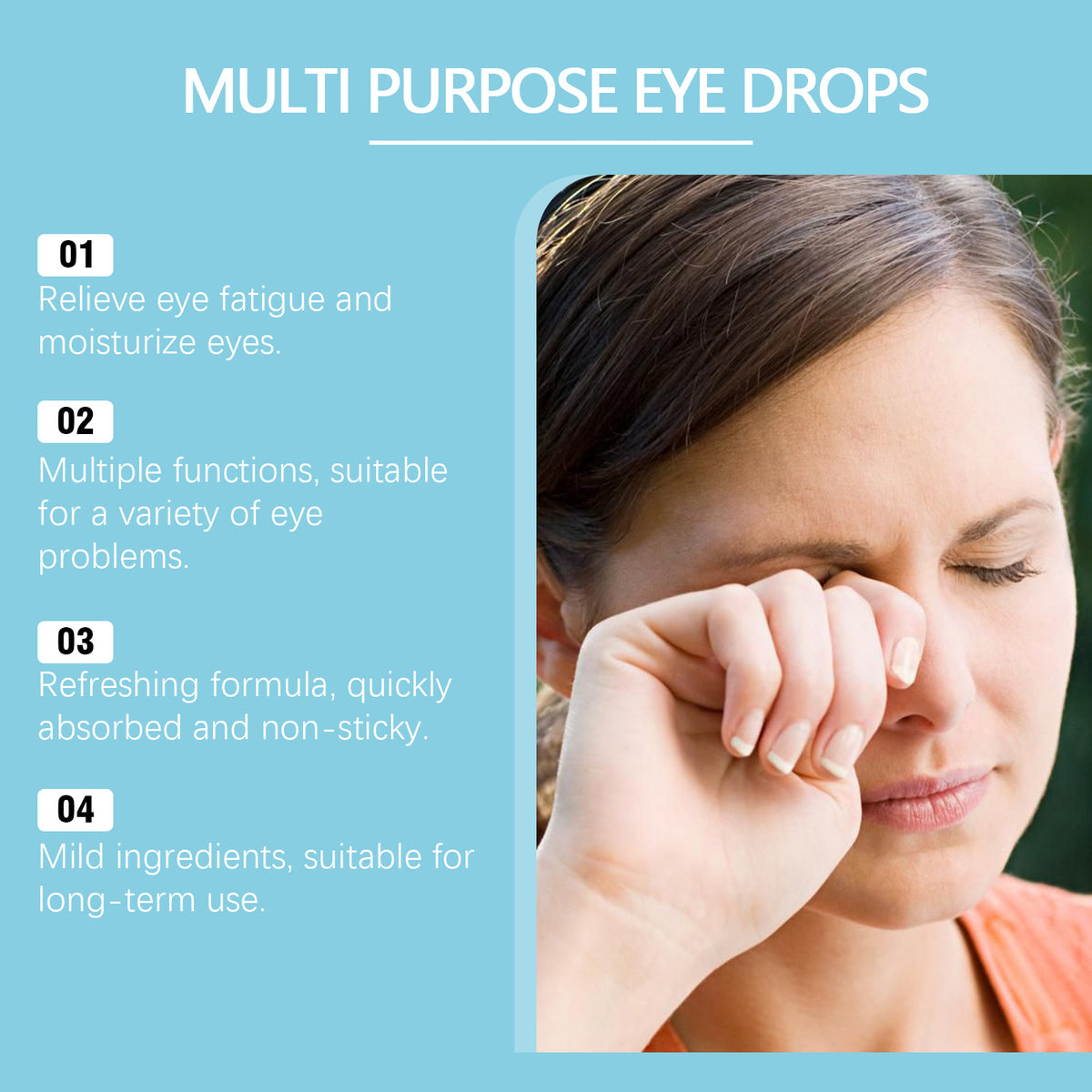 Eye Drops Relieve Eye Fatigue Maintain Eye Comfort Vision Health Gentle Eye Care